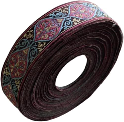 Gcljlmy 5 Meter Mittelalter Borte Webband Dekoband Zierband Spitzenstoff Spitzenborte für Nähen Handwerk Deko Scrapbooking (3 cm B) von Gcljlmy