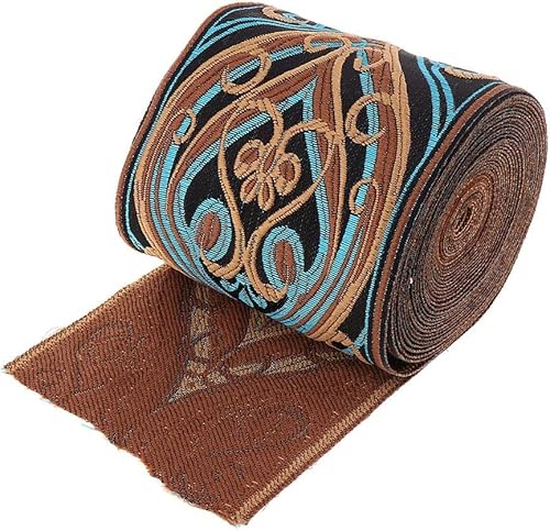 Gcljlmy 5 Meter Mittelalter Borte Webband Dekoband Zierband Spitzenstoff Spitzenborte für Nähen Handwerk Deko Scrapbooking (8 cm) von Gcljlmy