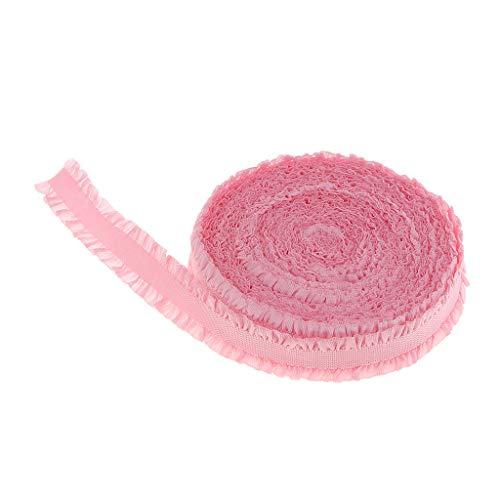 Gcljlmy 5 Yards Nylon Elastic Band schneidern 13mm Breite Verwendung für DIY, Rosa von Gcljlmy