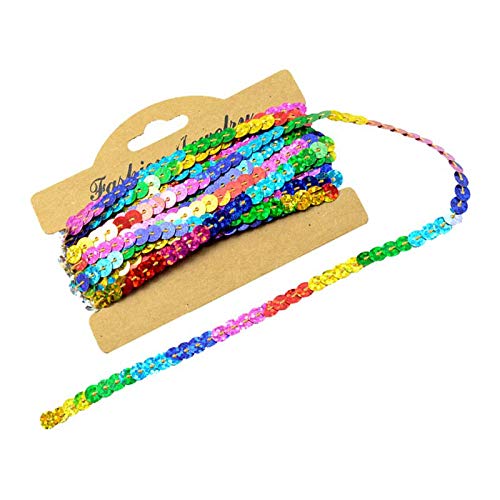 Gcljlmy 5 Yd Flaches Pailletten Bling Pailletten Stoffband für Bastelarbeiten, DIY Projekte, Verzierungen, Kostümzubehör Gcljlmy 5 Yd Flaches Pailletten Bling Pailletten Stoffband für Bastelarbeiten, DIY Projekte, Verzierungen, Kostümzubehör von Gcljlmy
