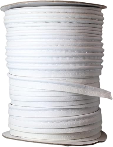 Gcljlmy Einfach gefaltetes Schrägband aus Leder zum Nähen, Säumen, Binden, Säumen, Paspeln, Quilten, 50 Yards (Beige) von Gcljlmy