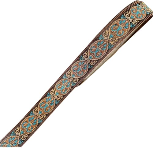 Gcljlmy Jacquard Ribbon DIY -Projekte Crafts Clothing Decoration Nähen Spitzenband Stoffverkleidung für Röcke Quilts Taschen Stirnband Nähen (Blau) von Gcljlmy
