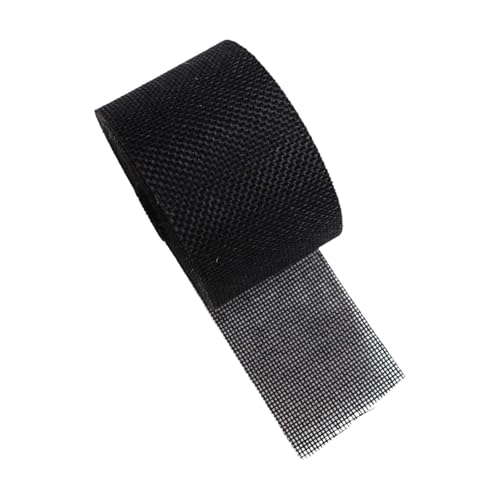 Gcljlmy Juteband, Leinenimitat, Drahtband, handgefertigt, Geschenkband, Kunstleinenband für Geburtstage, Babypartys, Vasen, Flaschen (Schwarz) von Gcljlmy