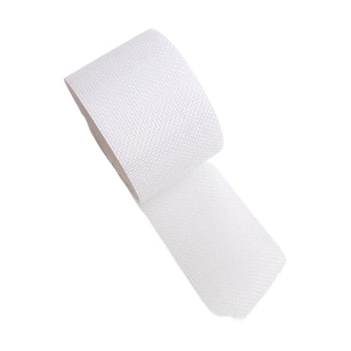 Gcljlmy Juteband, Leinenimitat, Drahtband, handgefertigt, Geschenkband, Kunstleinenband für Geburtstage, Babypartys, Vasen, Flaschen (Weiß) von Gcljlmy