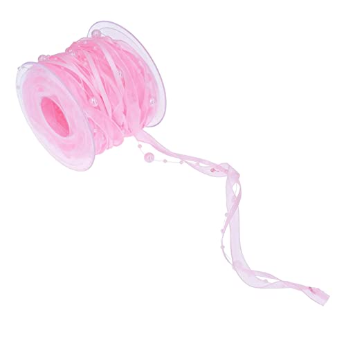 Gcljlmy Perlenband Chiffon Applikation handgefertigt für Braut Kleidung DIY Geschenkverpackung Dekoration (Rosa 2) von Gcljlmy