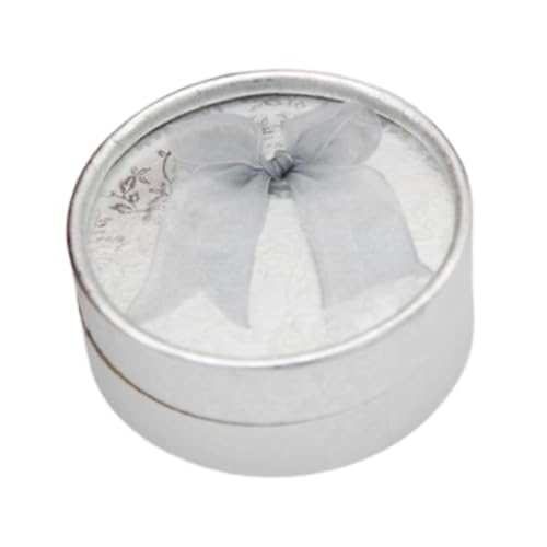 Gcljlmy Schmuck-Geschenkbox, Geschenkverpackung, Schmuckkästchen, Organizer, Vitrine, Anhänger, Ohr, Box mit Deckel, für Damen und Herren, zum (Silber) von Gcljlmy