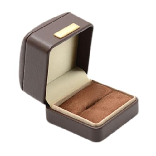 Gcljlmy Schmuckschatulle, Schmuck-Geschenkbox, tragbar, elegant, dekorativ, vielseitig, für Frauen, Geburtstagsgeschenk, Ringbox, Ringhalter, Schmucketui (6.5 Cm X 6.5 Cm X 6) von Gcljlmy