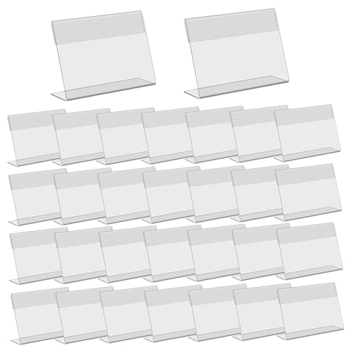 30pcs Acrylschildhalter L-förmig 3.5x2.4 Transparentes Plastik-Mini-Schilderhalter für Einzelhandelsdisplays, Lebensmitteletiketten für Partybuffet, Namenskarte. 30pcs Acrylschildhalter L-förmig 3.5x2.4 Transparentes Plastik-Mini-Schilderhalter für Einzelhandelsdisplays, Lebensmitteletiketten für Partybuffet, Namenskarte. von Gcroet