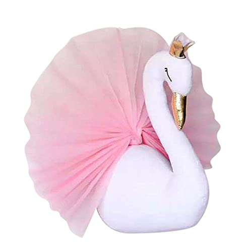 3D Krone Schwan Kopf Wandkunst Hängen, Schwan Dekorationen für Mädchen Wand Schlafzimmer, 3D Swan Wandkunst 3D Gaze gekleidet Gefüllte Tier Spielzeug Wandmontiert Für Kinderzimmer Dekoration 40x54cm 3D Krone Schwan Kopf Wandkunst Hängen, Schwan Dekorationen für Mädchen Wand Schlafzimmer, 3D Swan Wandkunst 3D Gaze gekleidet Gefüllte Tier Spielzeug Wandmontiert Für Kinderzimmer Dekoration 40x54cm von Gcroet
