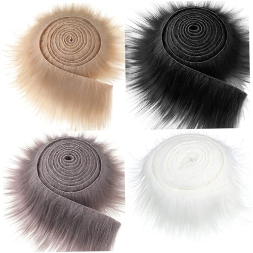 Gcroet 4pcs Therian Maske DIY Kit Faux Fuzzy Stoff 59 Pelzung für Halloween -Maske leicht zu schneiden Furr -Felr -Fuzzy -Stoff, Faux Furr für DIY Gear Masquerade Cosplay. Gcroet 4pcs Therian Maske DIY Kit Faux Fuzzy Stoff 59 Pelzung für Halloween -Maske leicht zu schneiden Furr -Felr -Fuzzy -Stoff, Faux Furr für DIY Gear Masquerade Cosplay. von Gcroet