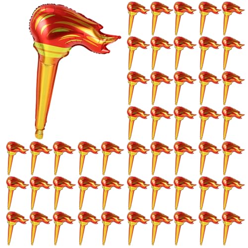 Gcroet Aufblasbare Torch 50pcs Aluminium Folie Fackel Requisite für Kinder 16x24in gefälschte Torch Handheld niedliche dekorative Partydekorationen für Sportwettbewerbe.. Gcroet Aufblasbare Torch 50pcs Aluminium Folie Fackel Requisite für Kinder 16x24in gefälschte Torch Handheld niedliche dekorative Partydekorationen für Sportwettbewerbe.. von Gcroet