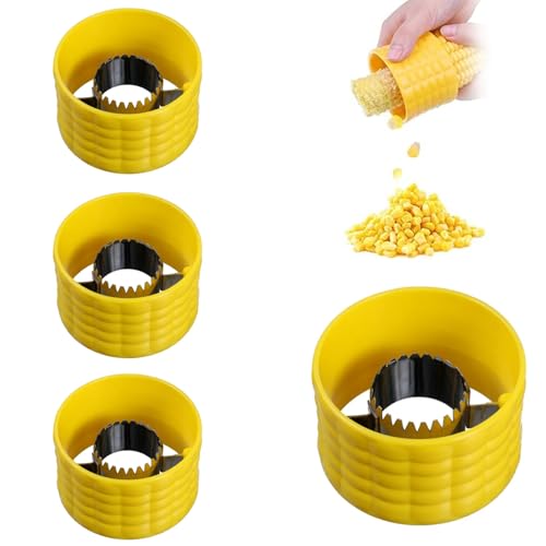 Gcroet Mais -Cob -Stripper, 4PCS Edelstahl Mais Stripper für COB, Manuelle Rotation Schäler, 2, 9 x 1, 9 auf dem Entferner für die Heimküche Gcroet Mais -Cob -Stripper, 4PCS Edelstahl Mais Stripper für COB, Manuelle Rotation Schäler, 2, 9 x 1, 9 auf dem Entferner für die Heimküche von Gcroet