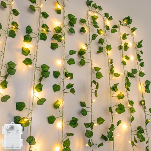 Gcstnn Efeu Lichterkette 10M 100 LED, Efeu Girlande Lichterkette Batterie mit Timing IP65 Wasserdicht, für Hängend Pflanzen, Zimmer, Wand, Weihnachtsdekoration. Gcstnn Efeu Lichterkette 10M 100 LED, Efeu Girlande Lichterkette Batterie mit Timing IP65 Wasserdicht, für Hängend Pflanzen, Zimmer, Wand, Weihnachtsdekoration. von Gcstnn