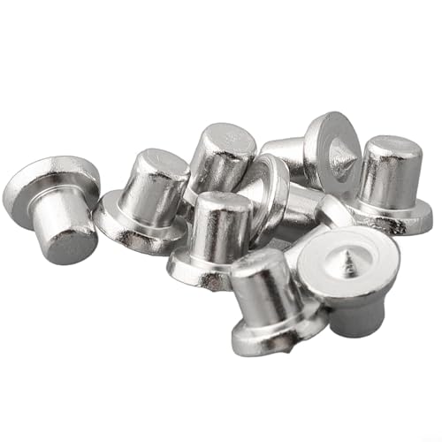 For Gdfnmogo Dübel-Zapfenspitzen-Set, 6 mm, 8 mm, 10 mm, 12 mm, Stahldübel, Mittelstift-Werkzeuge für genaue Holz-, Zapfenlochmarkierung, verchromte Ausrichtungsmarker für (6 mm) von Gdfnmogo