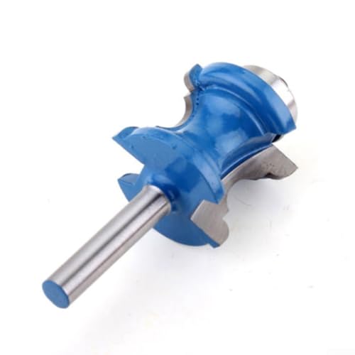 Gdfnmogo 1/4-Zoll-Schaft Bullnose Perlsäulen-Zierfräser Fräser mit Hartmetallspitze für glatte, gratfreie Holzbearbeitung, 3,8 cm von Gdfnmogo