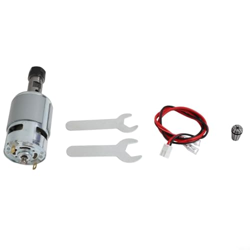 Gdfnmogo Für CNC 775 Spindelmotor DC 12V-24V 20000RPM Elektromotor mit Doppelkugellagern für CNC-Fräser-Gravierer und Fräsmaschinen-Anwendungen, kompakt Gdfnmogo Für CNC 775 Spindelmotor DC 12V-24V 20000RPM Elektromotor mit Doppelkugellagern für CNC-Fräser-Gravierer und Fräsmaschinen-Anwendungen, kompakt von Gdfnmogo