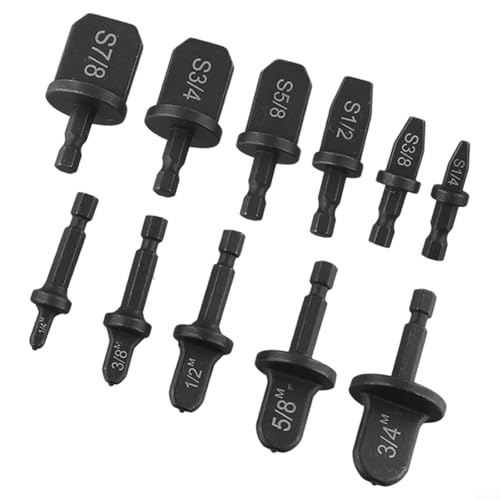 Gdfnmogo Kupferrohr-Expander-Bohrer-Set, 45# Stahlrohr-Bördelset mit 1/4-Zoll-Sechskantschaft für hartes und weiches Kupfer, kompatibel mit Gdfnmogo Kupferrohr-Expander-Bohrer-Set, 45# Stahlrohr-Bördelset mit 1/4-Zoll-Sechskantschaft für hartes und weiches Kupfer, kompatibel mit von Gdfnmogo