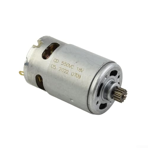 Gdfnmogo RS550 Ersatzmotor, 18 V, 13 Zähne, Metallgehäuse, starke magnetische Kohlebürste, kompatibel mit Bosch Akku-Bohrschrauber GSB GSR120-LI Power von Gdfnmogo