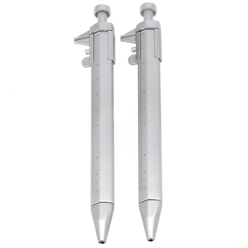 und Messschieber Gelschreiber, 05 mm, Tintenroller, Schreibgerät, Zeichnen, präzises technisches Gerät zum Messen, Zeichnen, Ingenieurwesen, Büro, Schule, Multifunktions-Schüler (2 Stück, schwarz) und Messschieber Gelschreiber, 05 mm, Tintenroller, Schreibgerät, Zeichnen, präzises technisches Gerät zum Messen, Zeichnen, Ingenieurwesen, Büro, Schule, Multifunktions-Schüler (2 Stück, schwarz) von Gdfnmogo