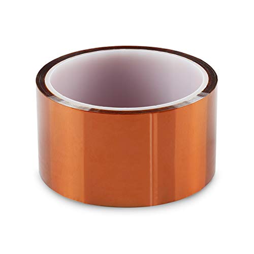 Gdrtwwh Kapton Tape Hohen Temperaturen Hitzebeständig Tape Polyimid Film Klebeband zum Abdecken, Löten, Elektrik usw (1 Rolle*2 Zoll) von Gdrtwwh