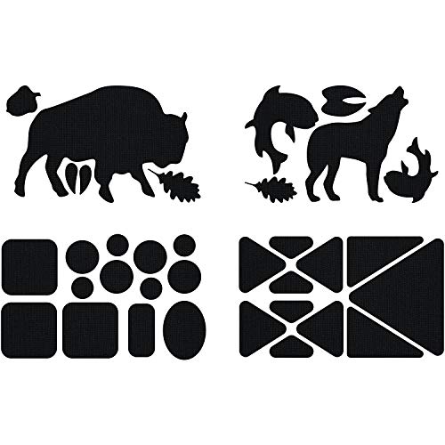 GEAR AID Tenacious Tape Gear Patch Shapes Wildlife Black Peel & Stick (2er-Pack) von Gear Aid
