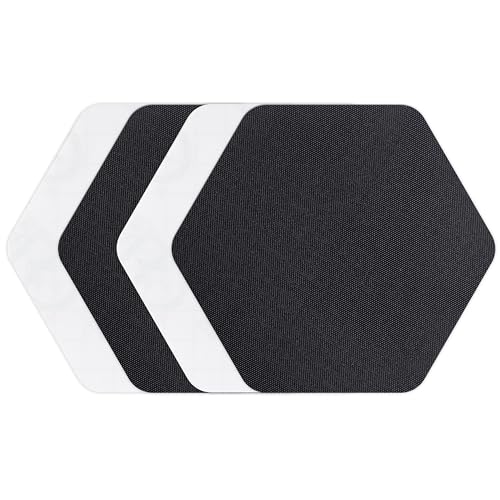 GEAR AID Tenacious Tape Hex 6,3 cm Formen, Nylon-Outdoor-Gewebe, Vinyl-Reparaturflicken, abziehen und aufkleben, um Löcher und Verbrennungen in Daunenjacken, Regenausrüstung, Zelten, Planen und mehr von Gear Aid