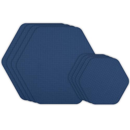 GEAR AID Tenacious Tape Hex 6,3 cm und 3,8 cm Formen, Micro-Ripstop-Reparaturflicken für den Außenbereich, zum Abziehen und Aufkleben von Löchern und Verbrennungen in Daunenjacken, Regenausrüstung, von Gear Aid