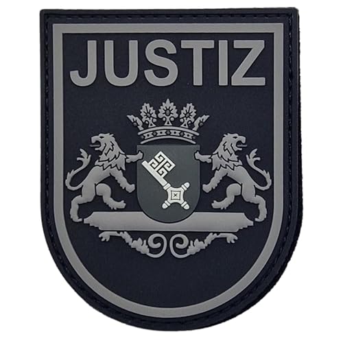 Justiz Bremen Black Ops Rubber PVC Patch mit Klett, taktisches Abzeichen, Dienstkleidung, Einsatzweste, Uniform, Dienstjacke, Patch von Gearbuddies