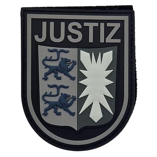 Justiz Schleswig-Holstein Black Ops Rubber PVC Patch mit Klett, taktisches Abzeichen, Dienstkleidung, Einsatzweste, Uniform, Dienstjacke, Patch Justiz Schleswig-Holstein Black Ops Rubber PVC Patch mit Klett, taktisches Abzeichen, Dienstkleidung, Einsatzweste, Uniform, Dienstjacke, Patch von Gearbuddies