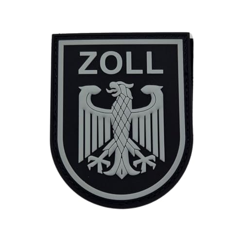 Zoll Black Ops Rubber Patch mit Klett, Zoll, taktisches Abzeichen, Dienstkleidung, Einsatzweste, Uniform, Dienstjacke, Patch Zoll Black Ops Rubber Patch mit Klett, Zoll, taktisches Abzeichen, Dienstkleidung, Einsatzweste, Uniform, Dienstjacke, Patch von Gearbuddies