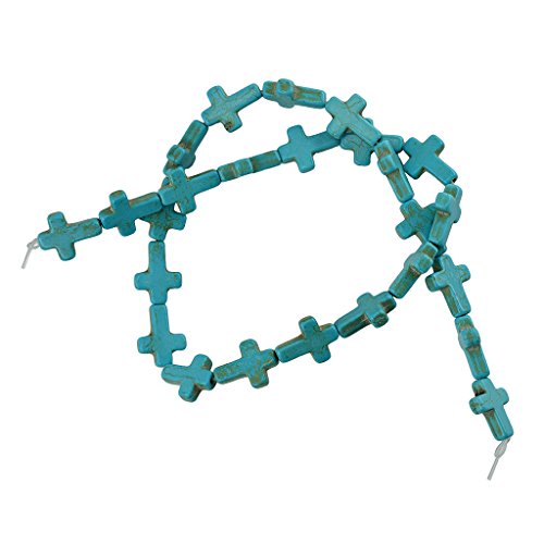 1 Strang Howlith Türkis Lose Kreuz Spacer Perlen Schmuckherstellung DIY Blau 1 Strang Howlith Türkis Lose Kreuz Spacer Perlen Schmuckherstellung DIY Blau von Geardeangloow