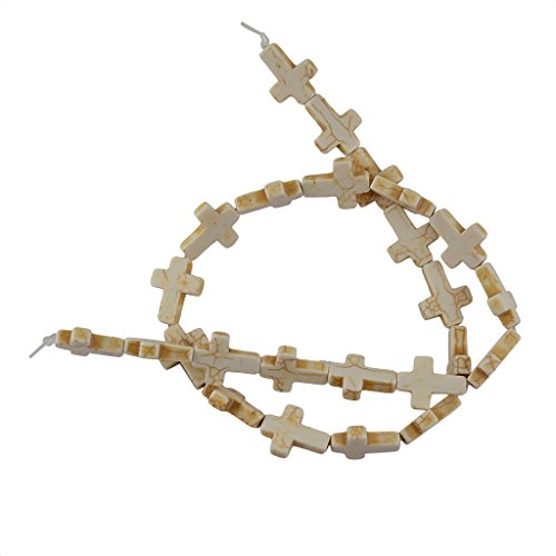 1 Strang Howlith Türkis Lose Kreuz Spacer Perlen Schmuckherstellung DIY Weiß 1 Strang Howlith Türkis Lose Kreuz Spacer Perlen Schmuckherstellung DIY Weiß von Geardeangloow