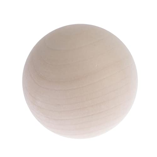 1 x Hartholz-Kugeln, massive, natürliche Buche, Perlen, Basteln, 75 mm 1 x Hartholz-Kugeln, massive, natürliche Buche, Perlen, Basteln, 75 mm von Geardeangloow