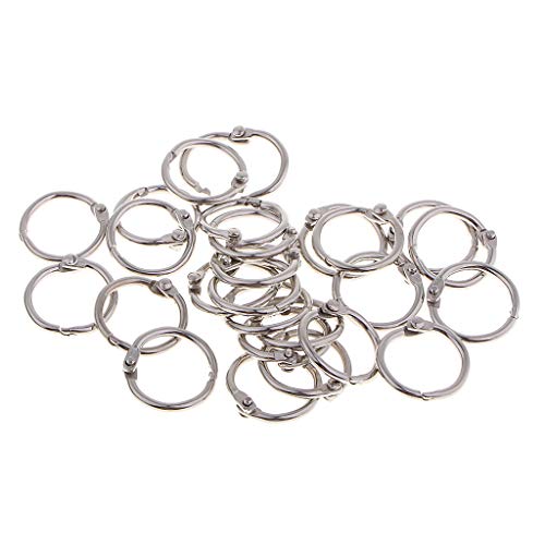 10/20/30 Sets Buchringe kleine lose Blätter Binder Ringe Schlüsselanhänger 14 mm von Geardeangloow