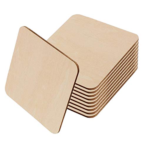 10 Stück Blanko Holz Naturscheiben Holzquadrate Ausschnitte für DIY Handwerk 7 cm 10 Stück Blanko Holz Naturscheiben Holzquadrate Ausschnitte für DIY Handwerk 7 cm von Geardeangloow