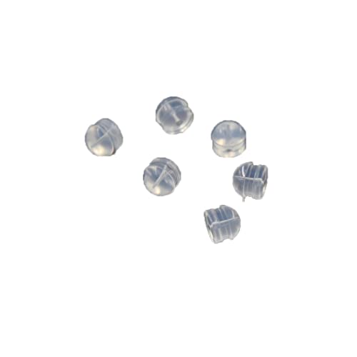 10 Stück Gummi-Ohrstecker, Rückseitenschutzkappe, transparent, weiches Silikon, antiallergisch, Sicherheits-Ohrstecker, Stopper, Ohrstöpsel von Geardeangloow