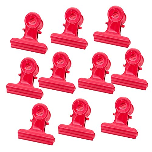10 Stück Metall-Scharnierklammern Bulldogge Büroklammer Klemme Aktenbinder Clips Rot 10 Stück Metall-Scharnierklammern Bulldogge Büroklammer Klemme Aktenbinder Clips Rot von Geardeangloow