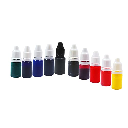 10 Stück Stempel-Tinten, helle Farbe, Nachfülltinte, schnell trocknend, Stil 4 10 Stück Stempel-Tinten, helle Farbe, Nachfülltinte, schnell trocknend, Stil 4 von Geardeangloow