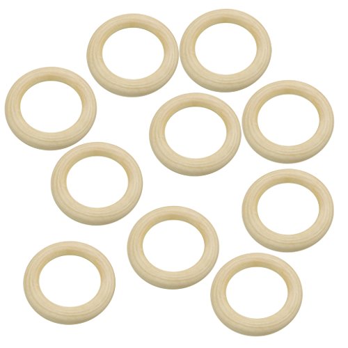 10 Stück natürliche Holzschlaufenringe, Holzmaterial für DIY-Schmuck, 50 mm 10 Stück natürliche Holzschlaufenringe, Holzmaterial für DIY-Schmuck, 50 mm von Geardeangloow