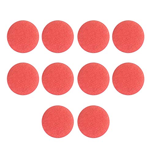 10 Stück stoffbezogene Knöpfe mit Schaft, Nähen, Scrapbooking, Wassermelonenrot von Geardeangloow