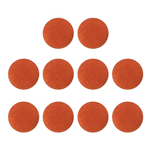 10 Stück stoffbezogene Knopfschäfte Knöpfe Nähen Scrapbooking Orange 2 cm 10 Stück von Geardeangloow