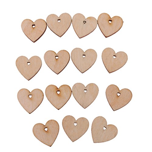 100 Stück Holzausschnitte, unlackierte Herzscheiben mit Loch zum Basteln, 40 mm, 40 mm, 100 Stück 100 Stück Holzausschnitte, unlackierte Herzscheiben mit Loch zum Basteln, 40 mm, 40 mm, 100 Stück von Geardeangloow
