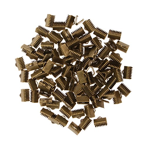 100 Stück Klemmschnur, Endkappe, Armbandverbinder, 10 mm, Bronze 100 Stück Klemmschnur, Endkappe, Armbandverbinder, 10 mm, Bronze von Geardeangloow