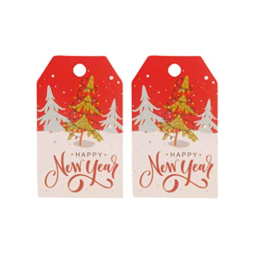 100 Stück Weihnachten Hangtags Dekorative Papieranhänger Weihnachtsbaum Etiketten zum Verpacken von Dekor, Stil 5, Neujahrsbaum Weiß 100 Stück Weihnachten Hangtags Dekorative Papieranhänger Weihnachtsbaum Etiketten zum Verpacken von Dekor, Stil 5, Neujahrsbaum Weiß von Geardeangloow