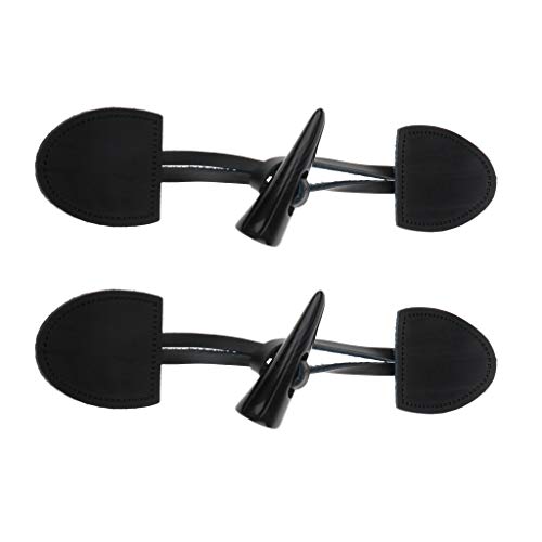 2 Sets Horn-PU-Leder-Knebelknopf, Mantel, Jacke, Duffle-Verschluss, schwarz von Geardeangloow