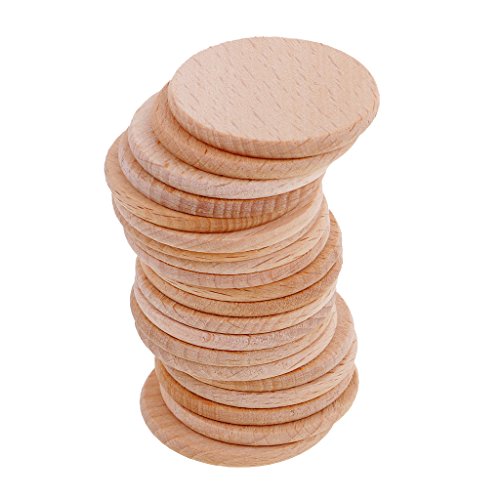 20 Stück natürliche Blanko-Holzstücke, runde Scheiben, für Kinder, DIY-Gravur, 36 mm 20 Stück natürliche Blanko-Holzstücke, runde Scheiben, für Kinder, DIY-Gravur, 36 mm von Geardeangloow