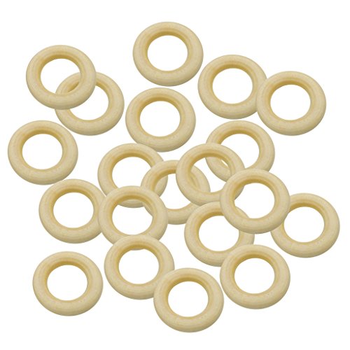 20 Stück natürliche Holzschlaufenringe, Holzmaterial für DIY-Schmuck, 40 mm 20 Stück natürliche Holzschlaufenringe, Holzmaterial für DIY-Schmuck, 40 mm von Geardeangloow