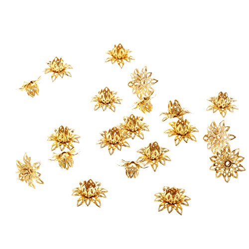 20 Stück schöne Perlenkappen für Schmuckherstellung, 16 mm, goldfarben 20 Stück schöne Perlenkappen für Schmuckherstellung, 16 mm, goldfarben von Geardeangloow