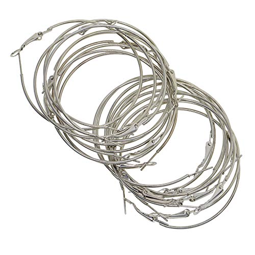 20 Stück weiße K-beschichtete Klappbügel-Ohrringe, zum Selbermachen, 30 mm 20 Stück weiße K-beschichtete Klappbügel-Ohrringe, zum Selbermachen, 30 mm von Geardeangloow