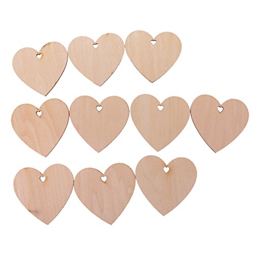 25 Stück Holzausschnitt-Form, unlackierte Herzscheiben mit Loch zum Basteln, 80 mm, 80 mm, 25 Stück 25 Stück Holzausschnitt-Form, unlackierte Herzscheiben mit Loch zum Basteln, 80 mm, 80 mm, 25 Stück von Geardeangloow